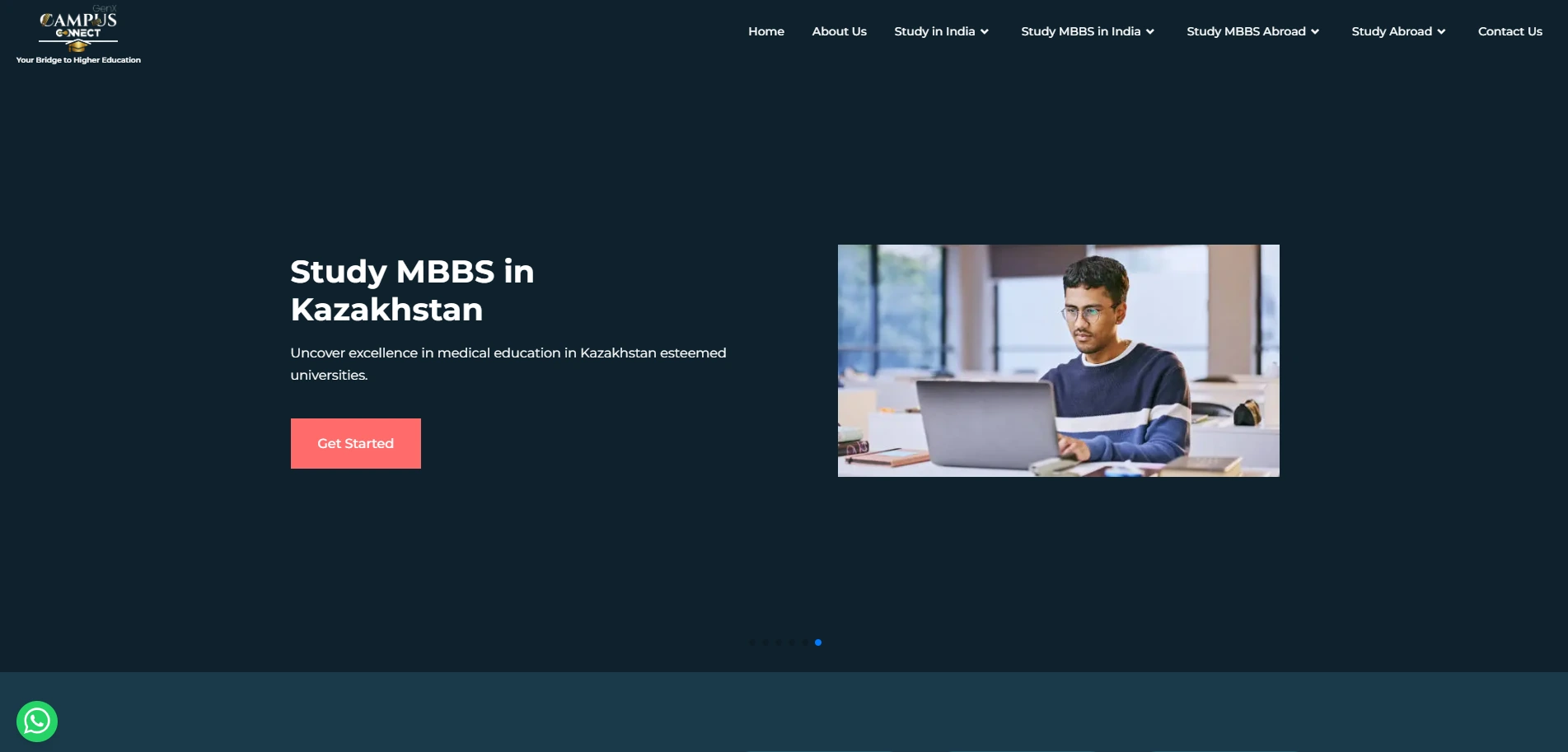 Unthread website on laptop